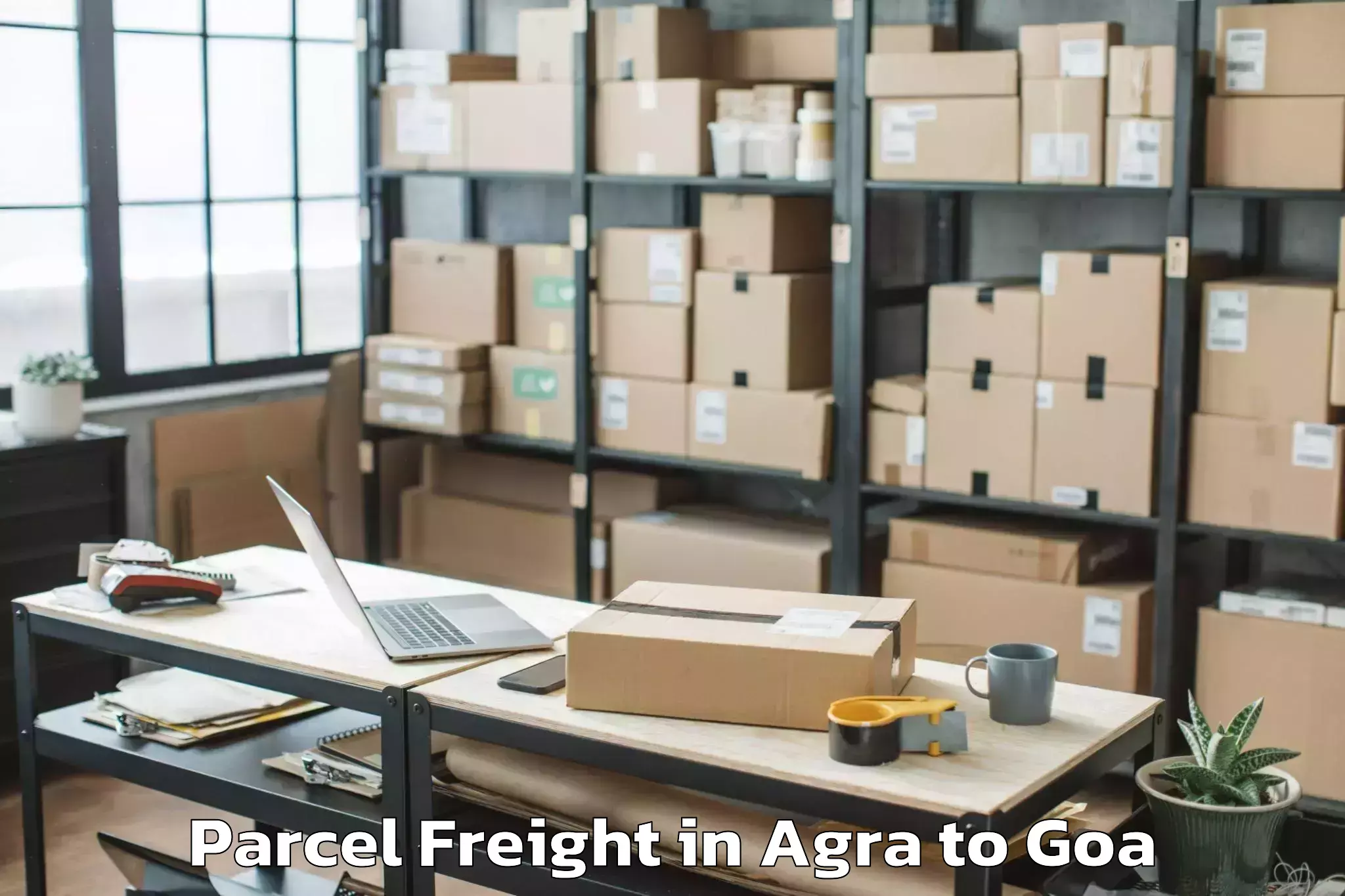 Book Your Agra to Tiswadi Parcel Freight Today